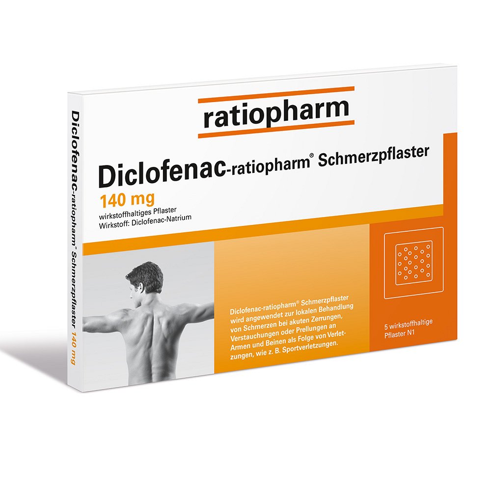 DICLOFENAC-ratiopharm Schmerzpflaster - 5Stk - Rheumaschmerzen