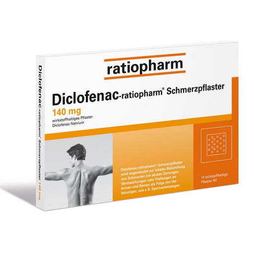 DICLOFENAC-ratiopharm Schmerzpflaster - 10Stk - Rheumaschmerzen