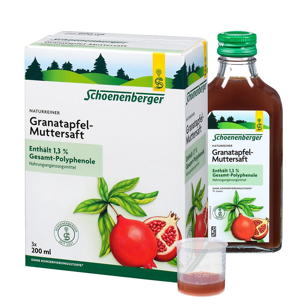 GRANATAPFEL MUTTERSAFT Schoenenberger Heilpfl.S. - 3X200ml