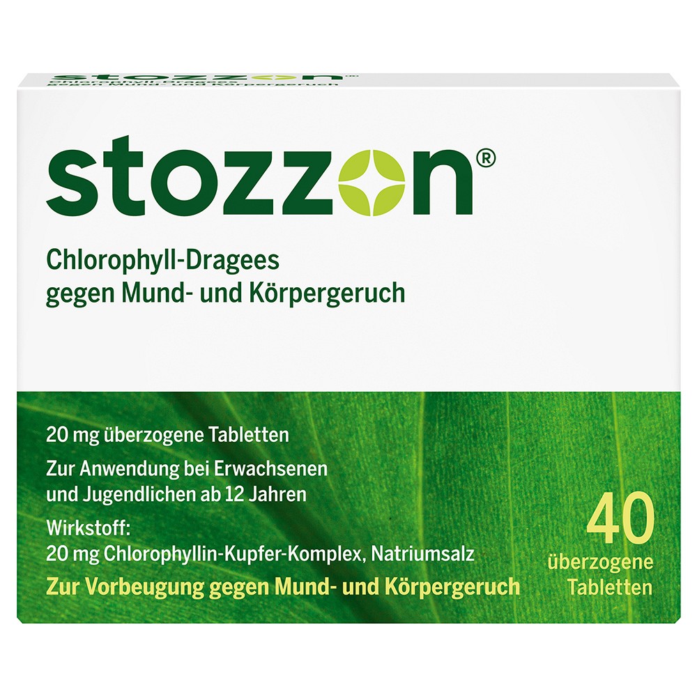 STOZZON Chlorophyll überzogene Tabletten - 40Stk