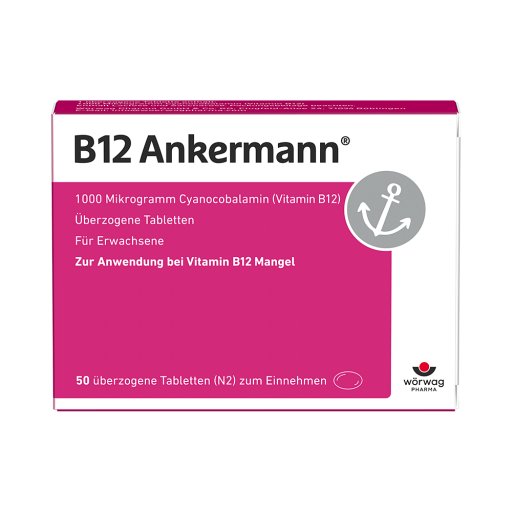 B12 ANKERMANN 1000 µg Dragees (50 Stk) 