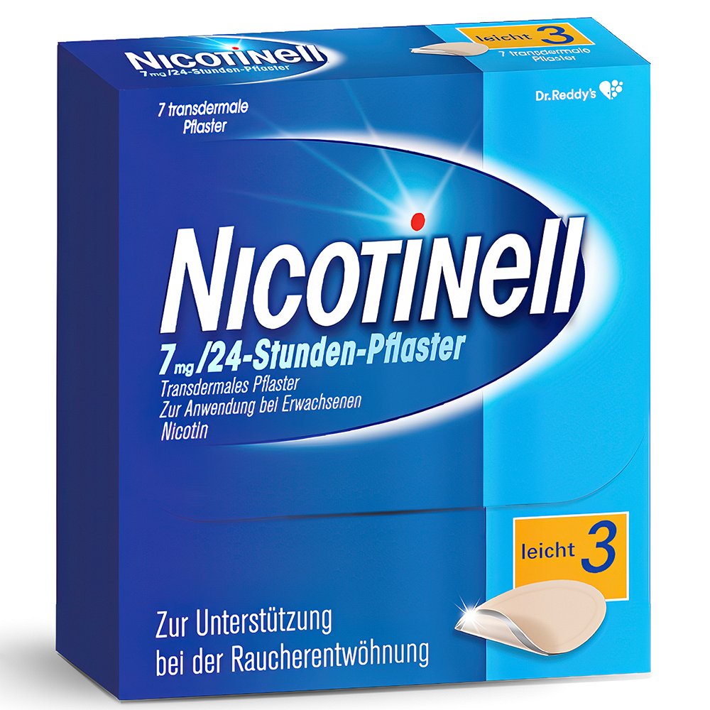 NICOTINELL 7 mg/24-Stunden-Pflaster 17,5mg - 7Stk - Raucherentwöhnung