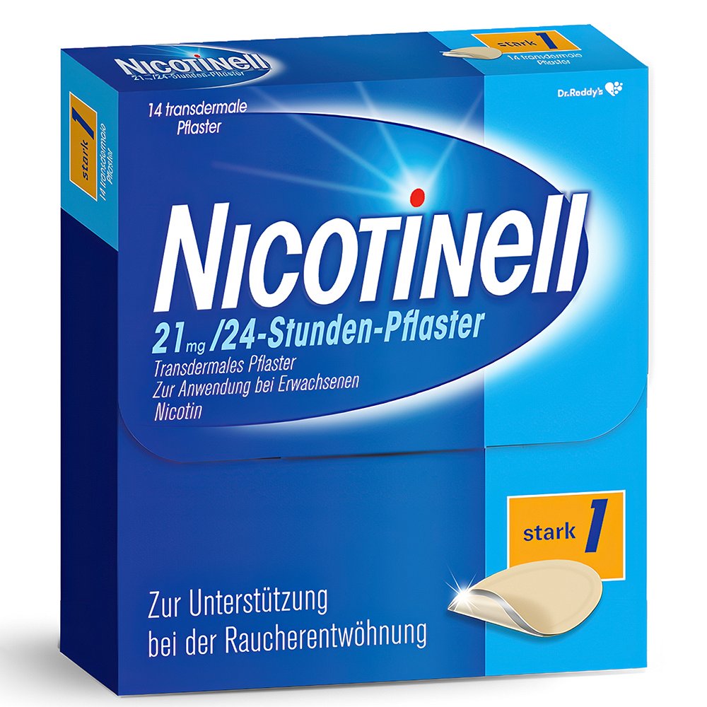 NICOTINELL 21 mg/24-Stunden-Pflaster 52,5mg - 14Stk - Raucherentwöhnung