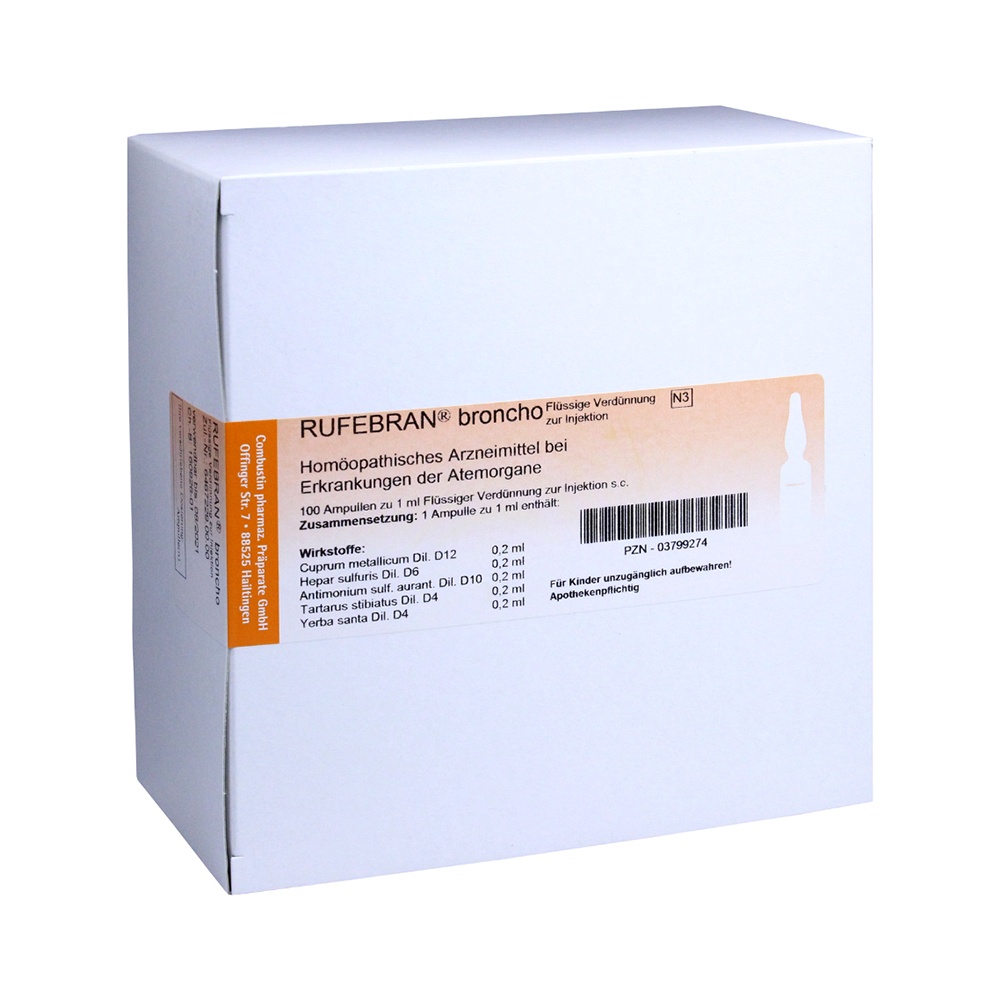 RUFEBRAN broncho Ampullen - 100Stk