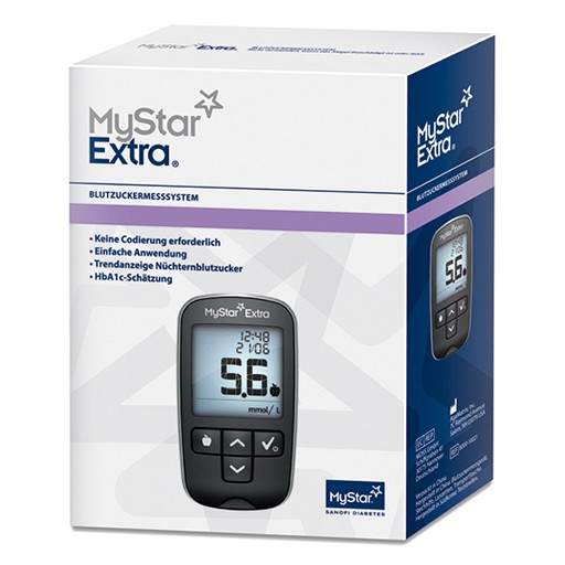 MYSTAR Extra Blutzuckermessgerät Set mmol/l - 1Stk