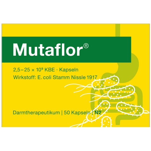 MUTAFLOR magensaftresistente Hartkapseln - 50Stk - Bauchschmerzen & Blähungen