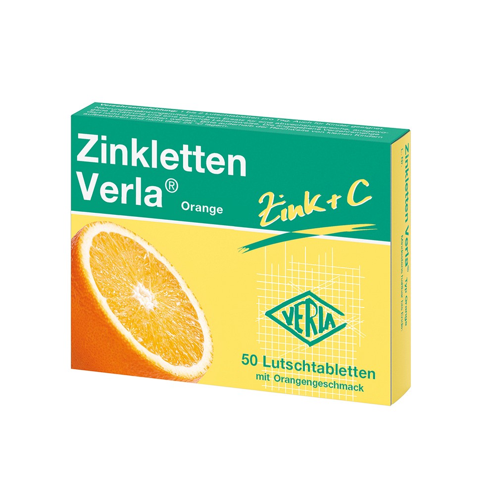 ZINKLETTEN Verla Orange Lutschtabletten - 50Stk - Selen & Zink