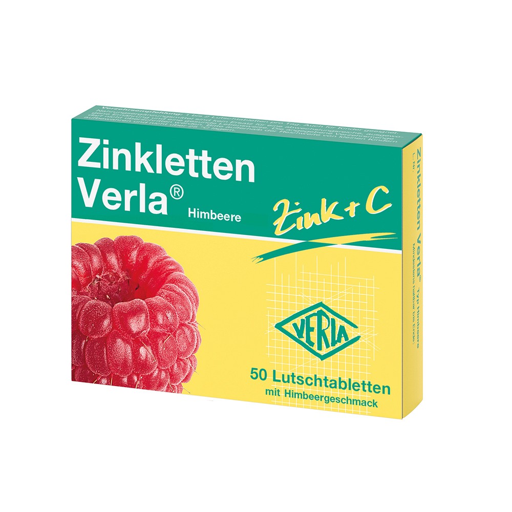 ZINKLETTEN Verla Himbeere Lutschtabletten - 50Stk - Abwehrstärkung