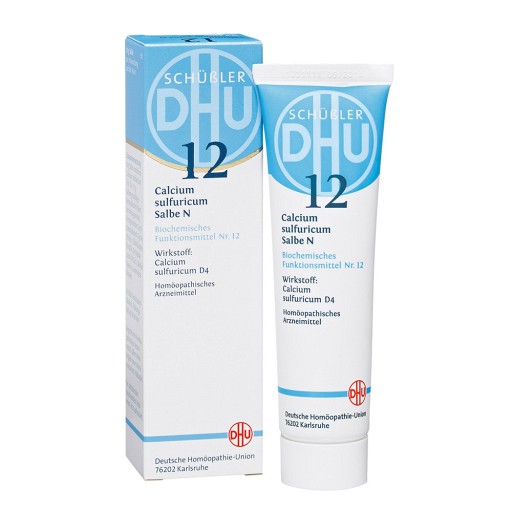 BIOCHEMIE DHU 12 Calcium sulfuricum N D 4 Salbe - 50g - DHU Schüßler Salz Nr.12
