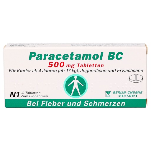 PARACETAMOL BC 500 mg Tabletten - 10Stk - Grippe & Fieber