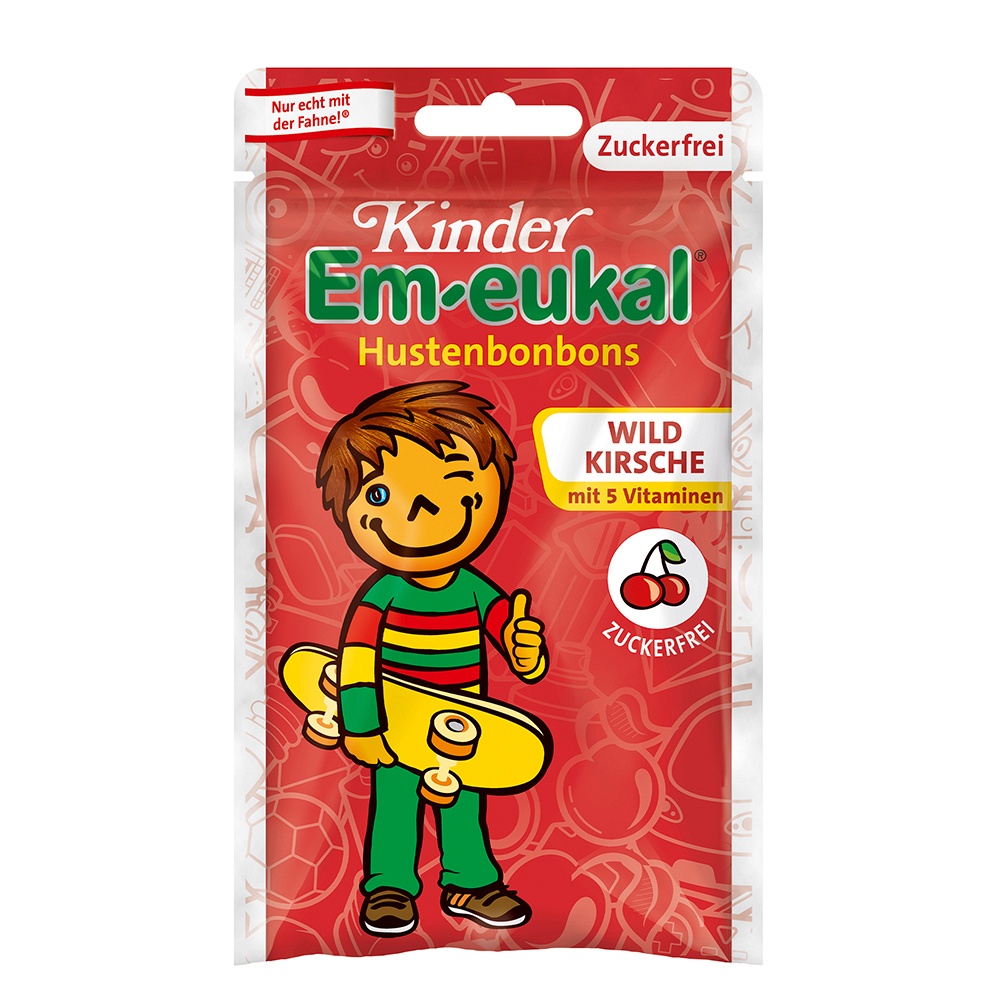 EM-EUKAL Kinder Bonbons zuckerfrei - 75g - Geschenke für Kinder