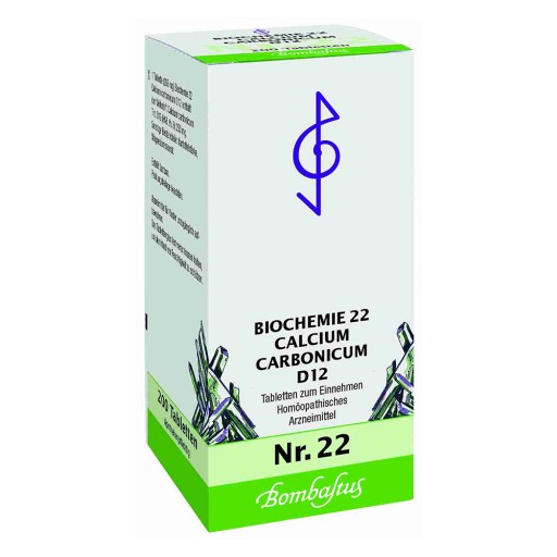 BIOCHEMIE 22 Calcium carbonicum D 12 Tabletten - 200Stk - Schüßler Salze Bombastus
