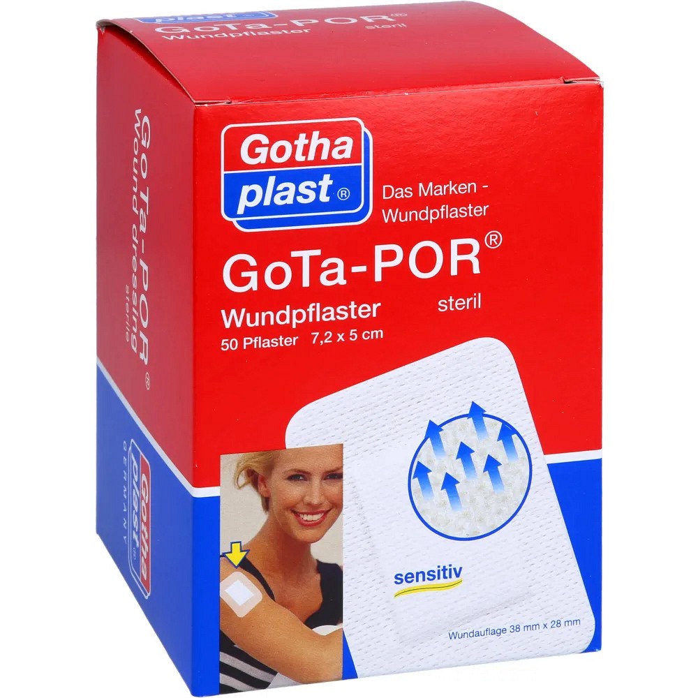 GOTA-POR Wundpflaster 5x7,2 cm steril - 50Stk