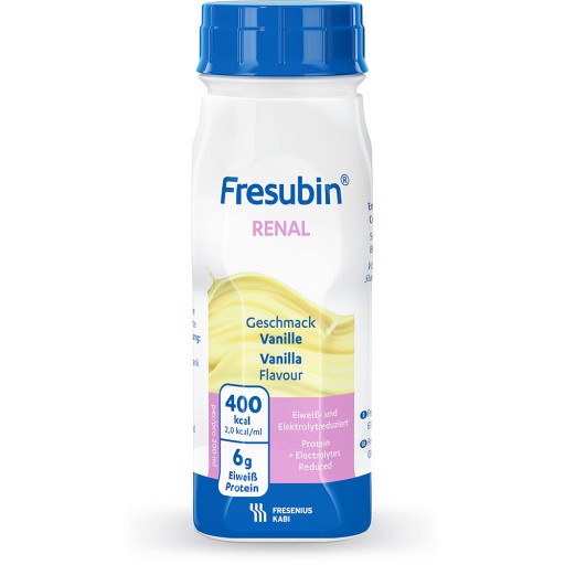 FRESUBIN renal Vanille - 4X200ml - Stärkung & Steigerung der Blasen-& Nierenfunktion