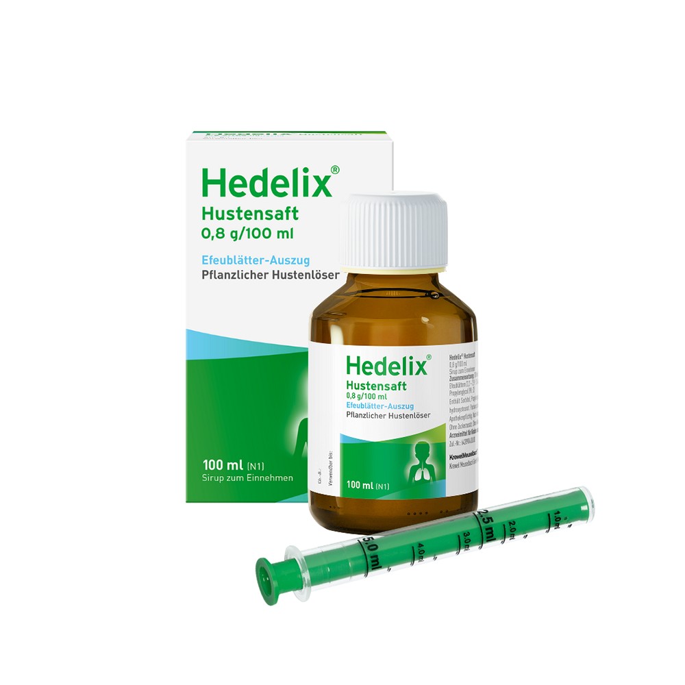 HEDELIX Hustensaft - 100ml - Pflanzliche Hustenmittel