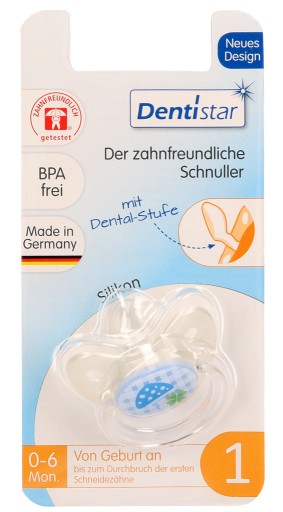DENTISTAR BS Silikon mit Ring Babys ohne Zähnen - 1Stk