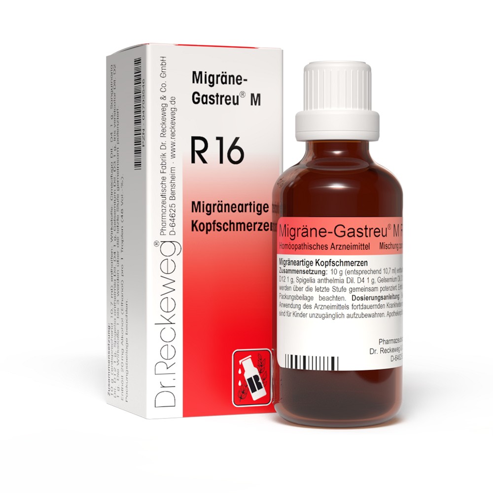 MIGRÄNE-GASTREU M R16 Mischung - 50ml - Kopfschmerzen & Migräne