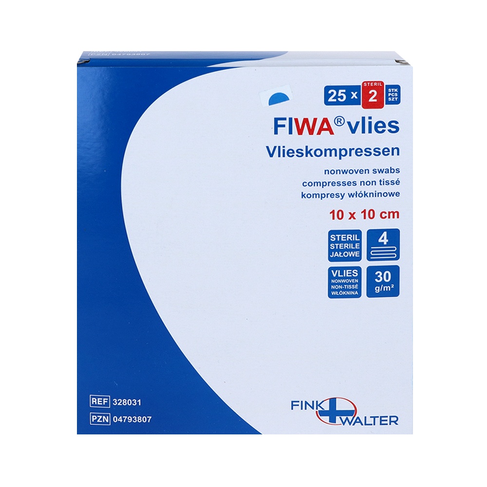 VLIESKOMPRESSEN steril 10x10 cm 4fach - 25X2Stk