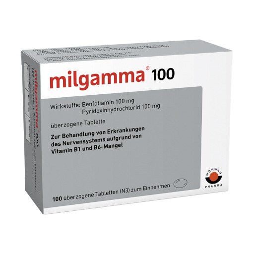 MILGAMMA 100 mg überzogene Tabletten - 100Stk - Muskelzuckung