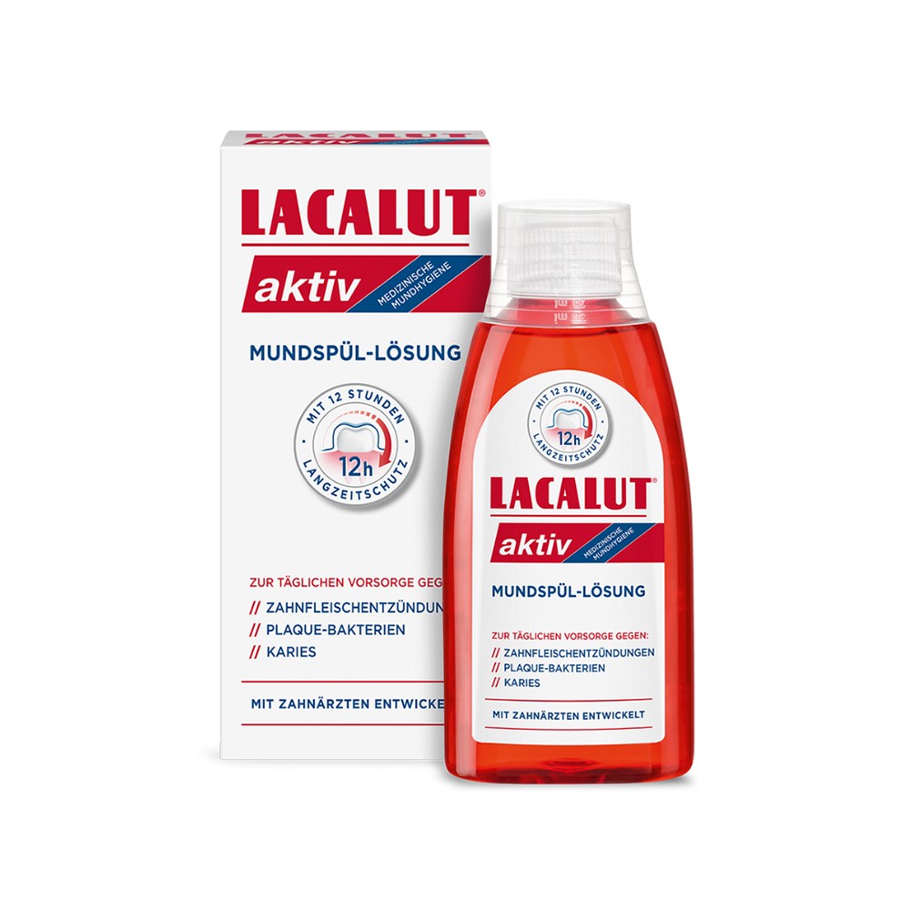 LACALUT aktiv Mundspül-Lösung - 300ml - Mundspüllösungen/-pflege