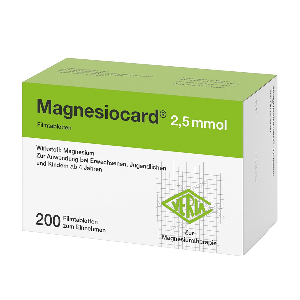 MAGNESIOCARD 2,5 mmol Filmtabletten - 200Stk - Magnesium