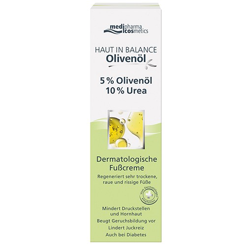 HAUT IN BALANCE Olivenöl Fußcr.5%Oliven.10%Urea - 100ml - Empfindliche Haut