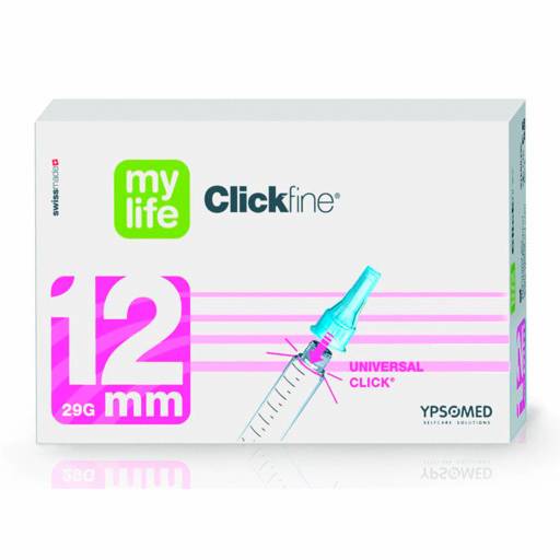 MYLIFE Clickfine Pen-Nadeln 29 G 12 mm - 100Stk - Einmalspritzen & -Kanülen