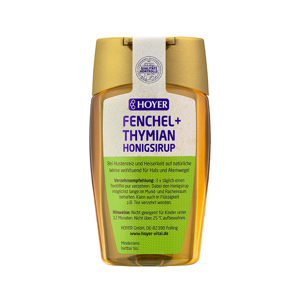 HOYER Fenchel+Thymian Honigsirup - 250g