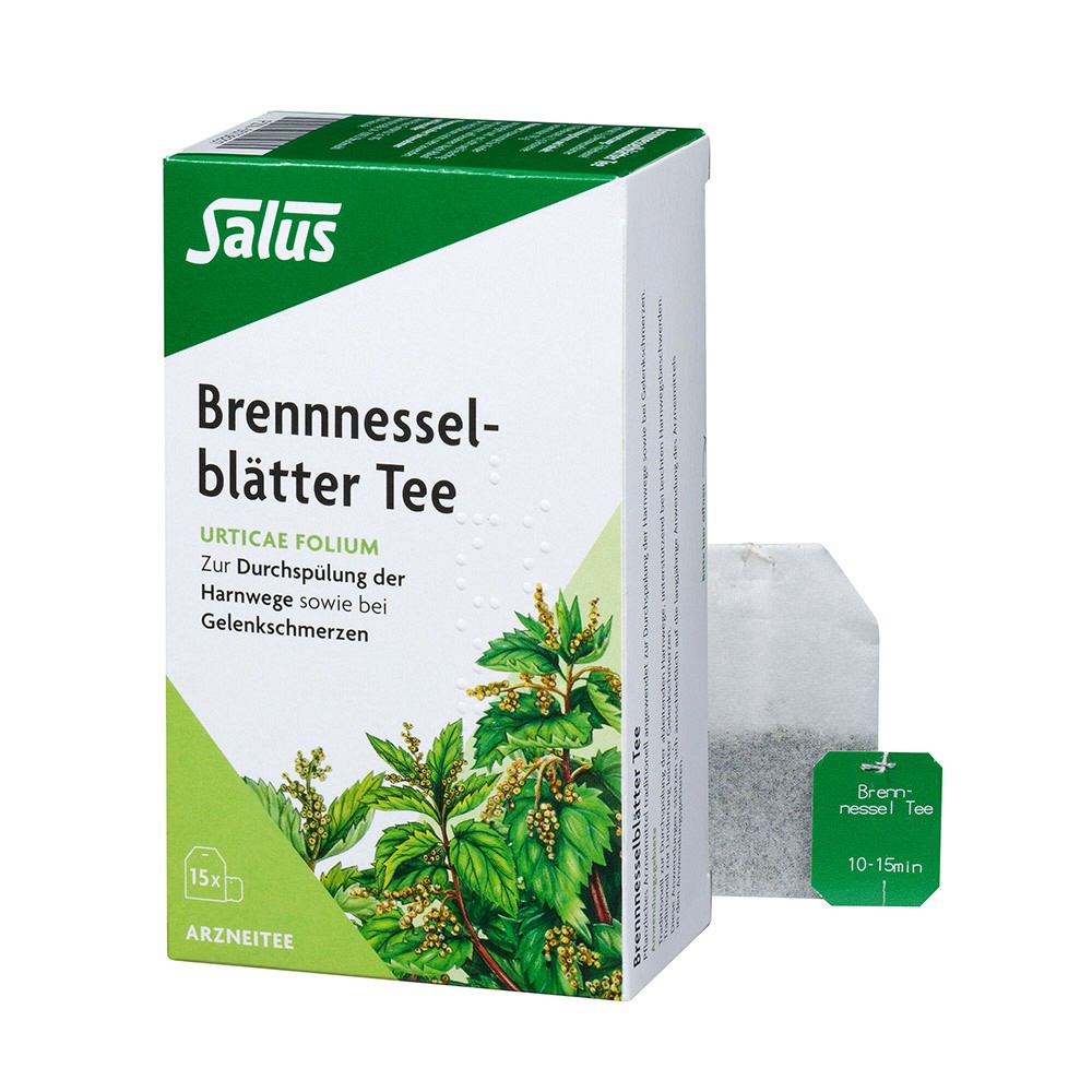 BRENNNESSELBLÄTTER Tee Bio Urticae folium Salus - 15Stk