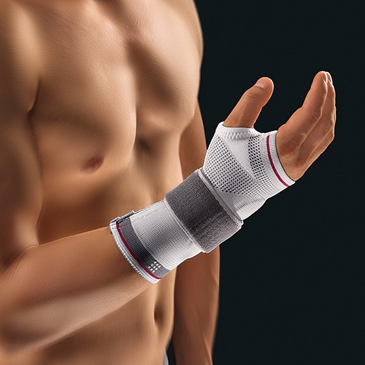 BORT ManuZip volar links L silber - 1Stk
