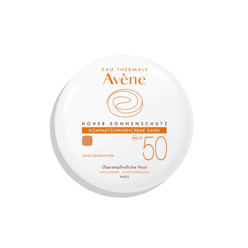 AVENE Kompaktsonnencreme SPF 50 sand 2010 - 10g - Täglicher UV-Schutz