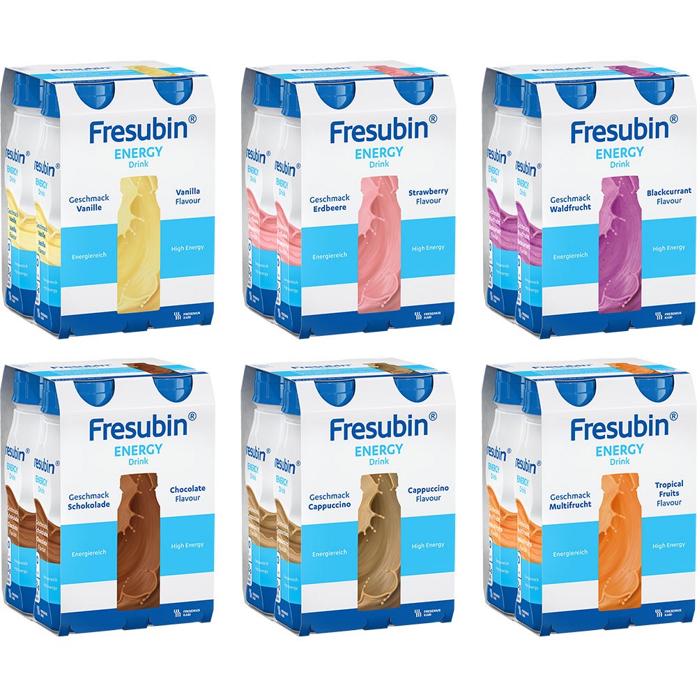 FRESUBIN ENERGY DRINK Mischkarton Trinkflasche - 6X4X200ml - Trinknahrung & Sondennahrung