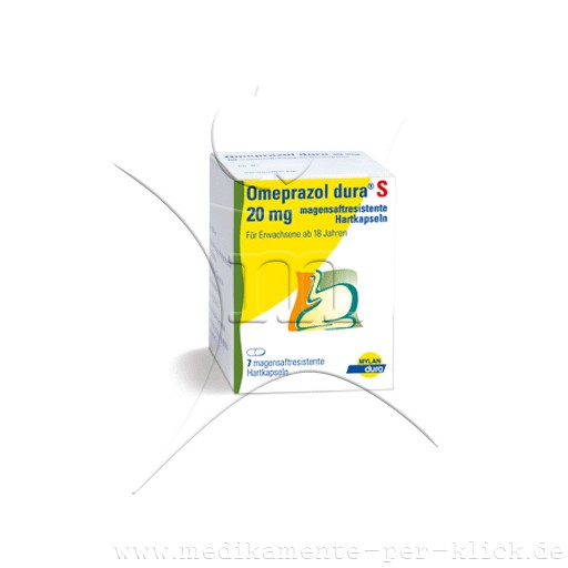 OMEPRAZOL dura S 20 mg magensaftresist.Hartkapseln - 7Stk