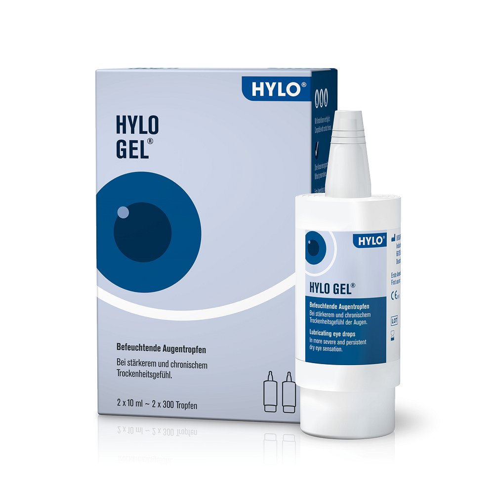 HYLO-GEL Augentropfen - 2X10ml - Trockene Augen