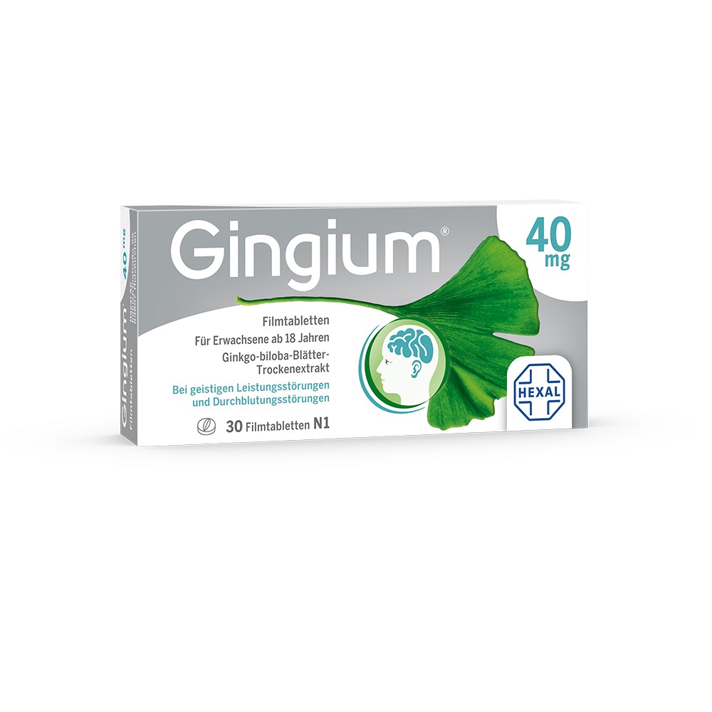 GINGIUM 40 mg Filmtabletten - 30Stk - Herz, Kreislauf & Nieren