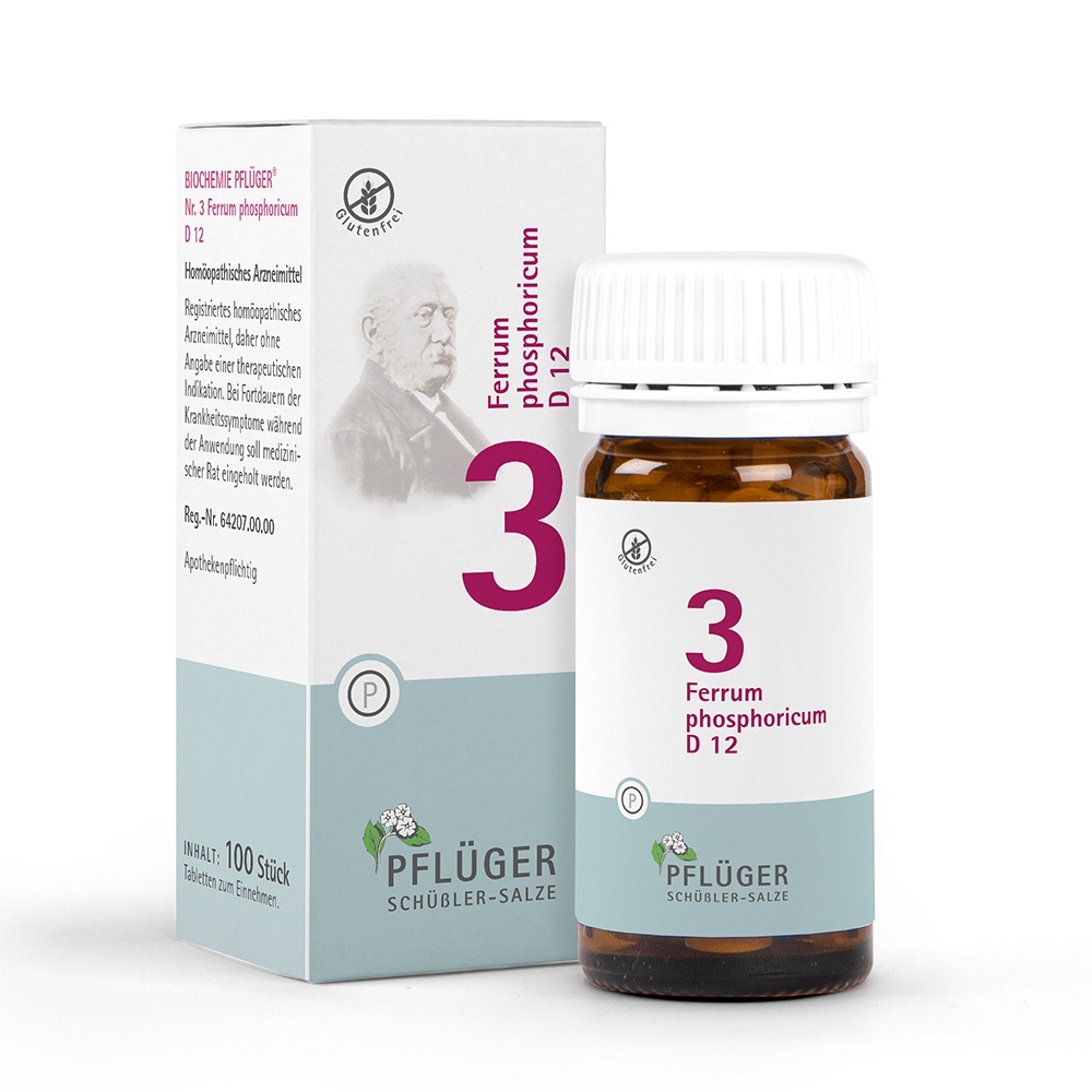 BIOCHEMIE Pflüger 3 Ferrum phosphoricum D 12 Tabl. - 100Stk - Erkältung