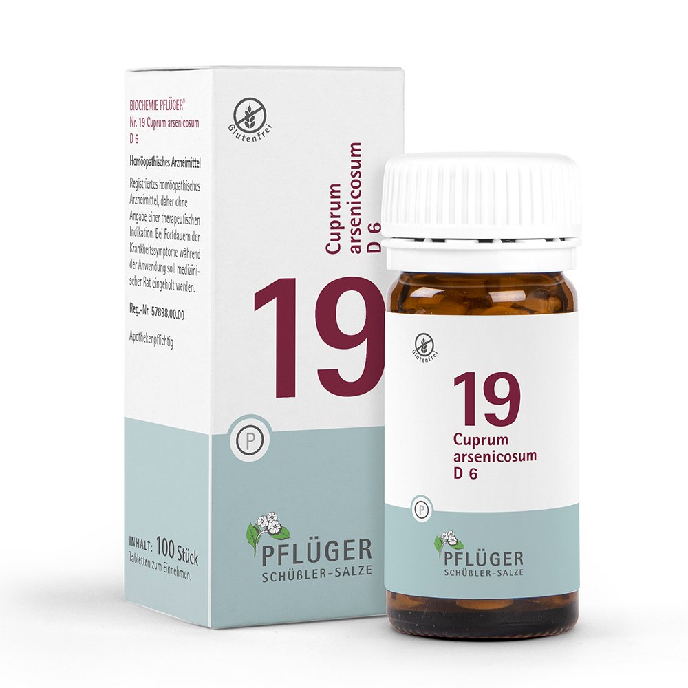 BIOCHEMIE Pflüger 19 Cuprum arsenicosum D 6 Tabl. - 100Stk - Pflüger