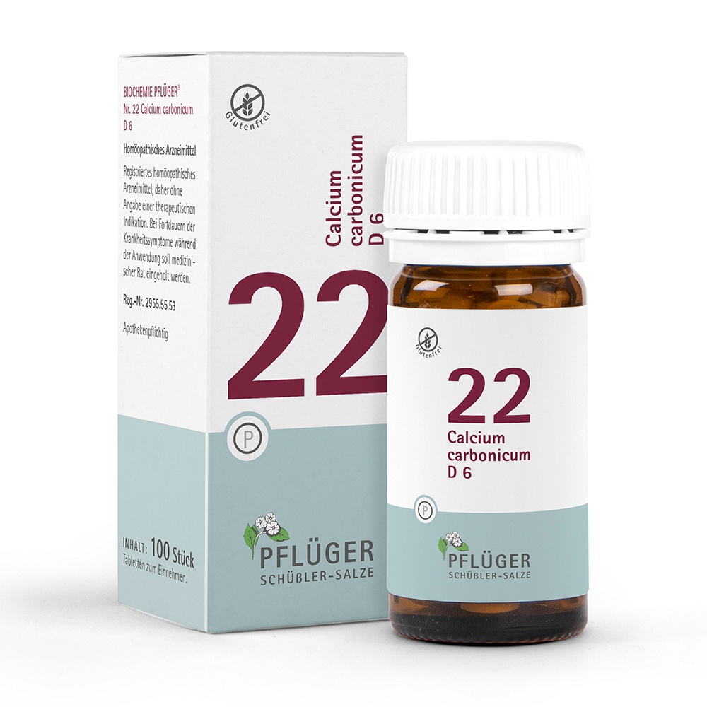 BIOCHEMIE Pflüger 22 Calcium carbonicum D 6 Tabl. - 100Stk - Pflüger