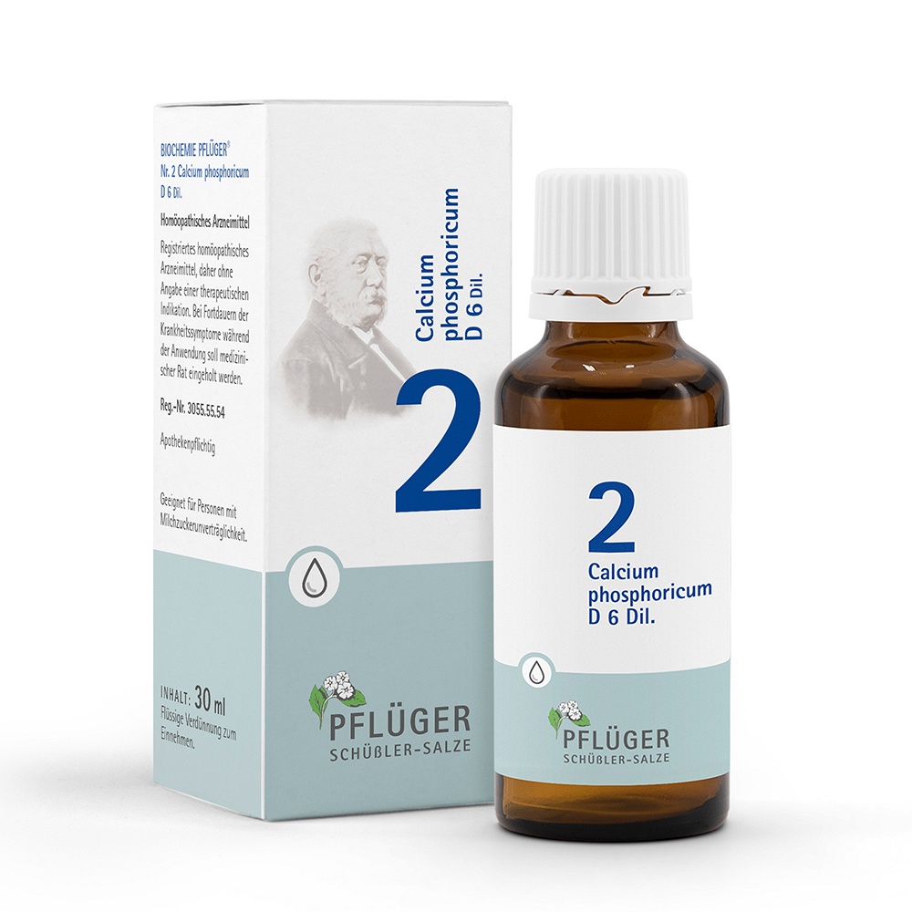 BIOCHEMIE Pflüger 2 Calcium phosphoricum D 6 Tro. - 30ml - Pflüger