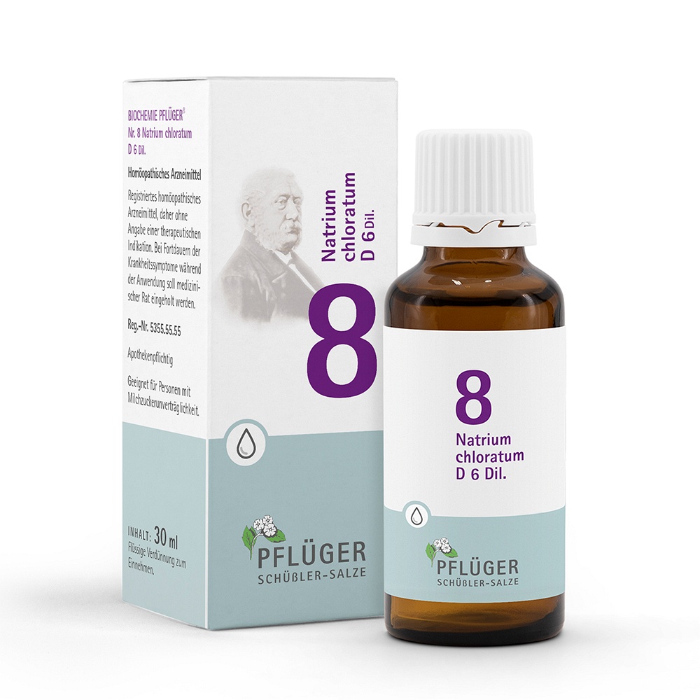 BIOCHEMIE Pflüger 8 Natrium chloratum D 6 Tropfen - 30ml - Pflüger