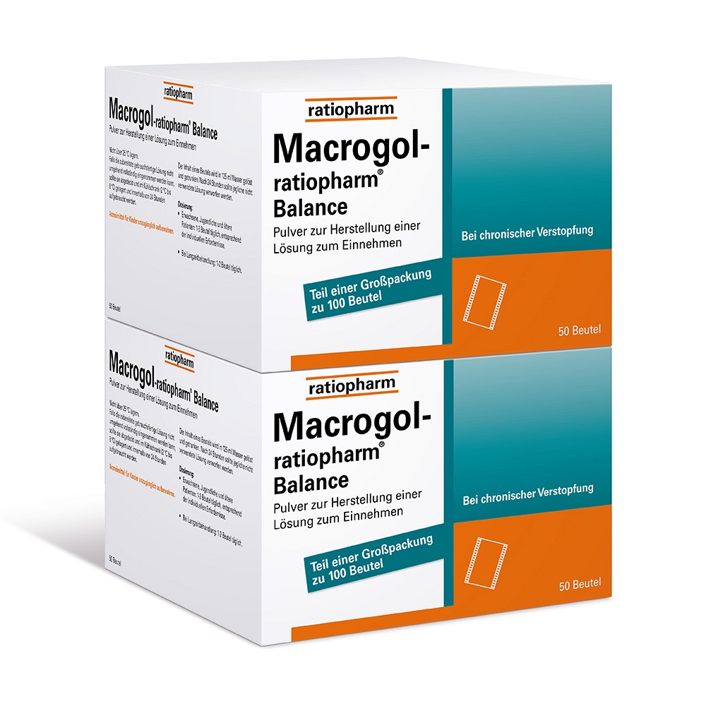 MACROGOL-ratiopharm Balance Plv.z.H.e.L.z.Einn. - 100Stk - Abführmittel