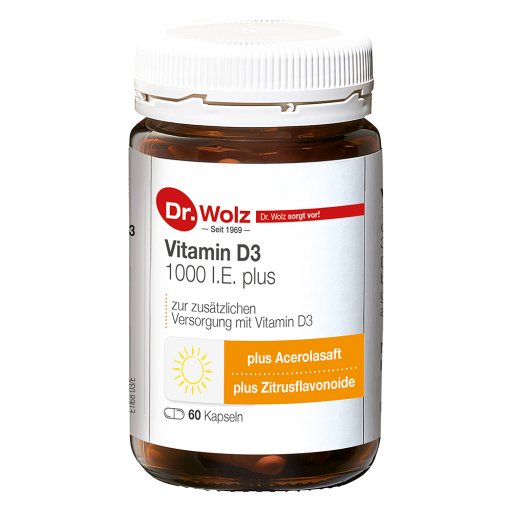 VITAMIN D3 1000 I.E. plus Dr.Wolz Kapseln - 60Stk - Vitamin D
