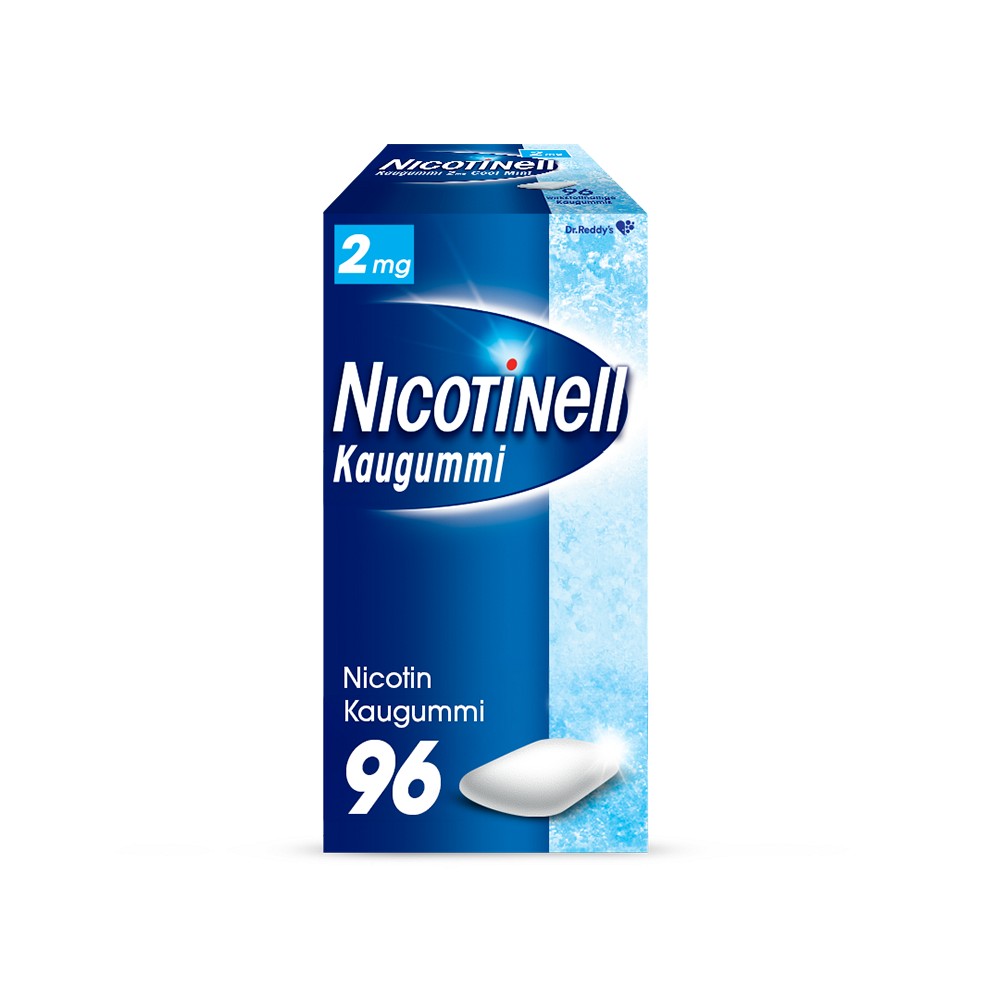 NICOTINELL Kaugummi Cool Mint 2 mg - 96Stk - Raucherentwöhnung