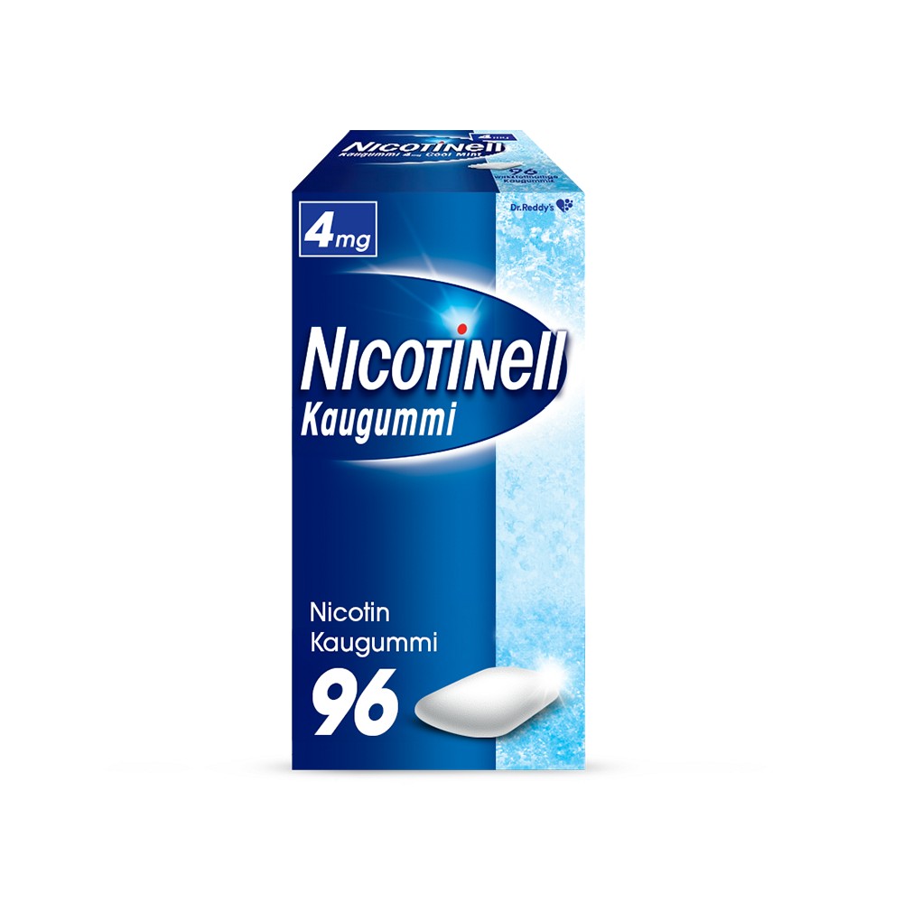 NICOTINELL Kaugummi Cool Mint 4 mg - 96Stk - Raucherentwöhnung