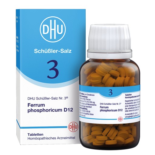 BIOCHEMIE DHU 3 Ferrum phosphoricum D 12 Tabletten - 420Stk - DHU Schüßler Salz Nr.3
