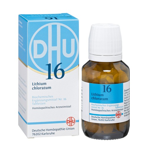 BIOCHEMIE DHU 16 Lithium chloratum D 12 Tabletten - 420Stk - DHU Schüßler Salz Nr.13-24