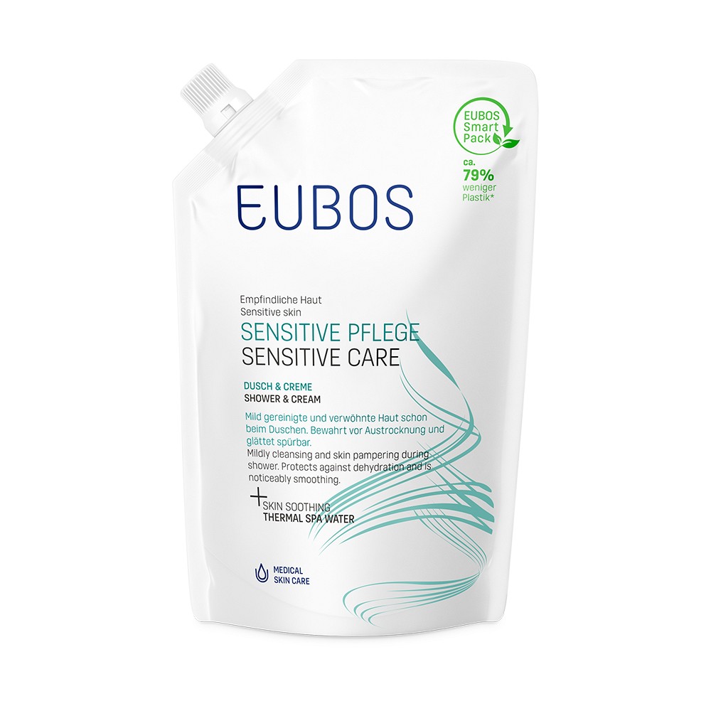 EUBOS SENSITIVE Dusch & Creme Nachf.Btl. - 400ml - Körperreinigung
