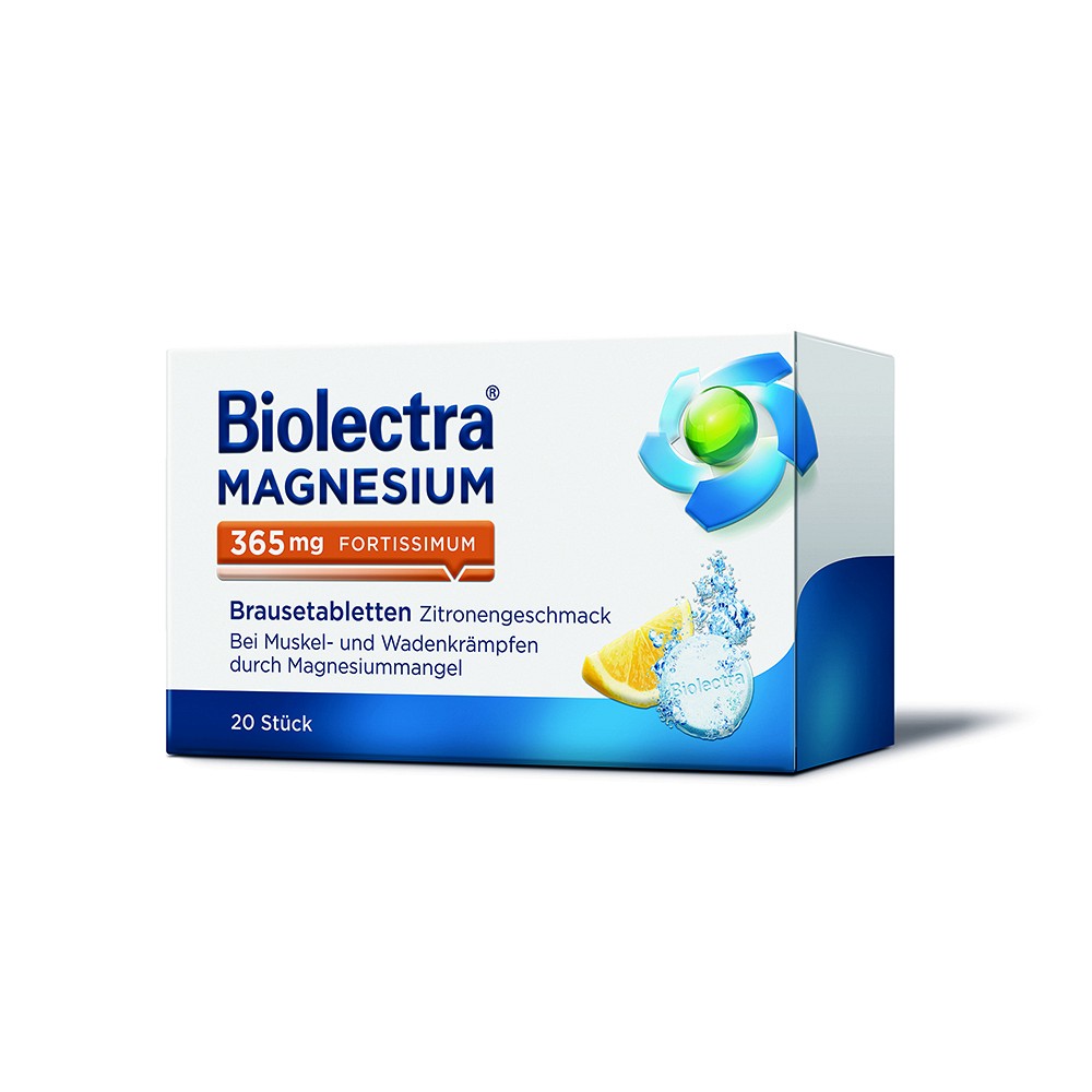 BIOLECTRA Magnesium 365 mg fortissimum Zitrone - 20Stk - Wadenkrämpfe