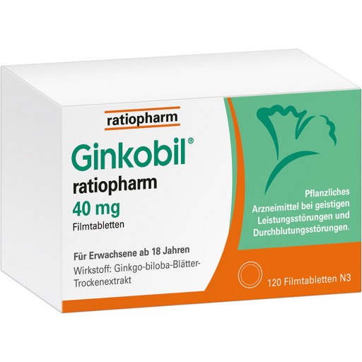 GINKOBIL-ratiopharm 40 mg Filmtabletten - 120Stk - Gedächtnisprobleme