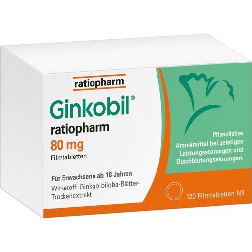 GINKOBIL-ratiopharm 80 mg Filmtabletten - 120Stk - Gedächtnisprobleme